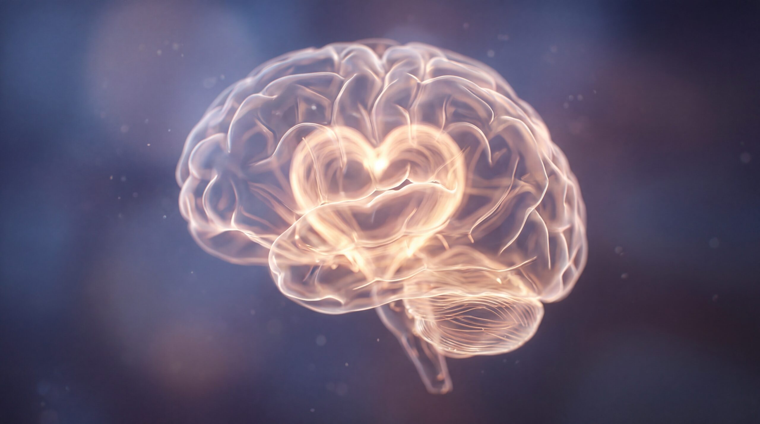 Feeling Brain Glowing Human Brain with Heart in Center AdobeStock 1907940105