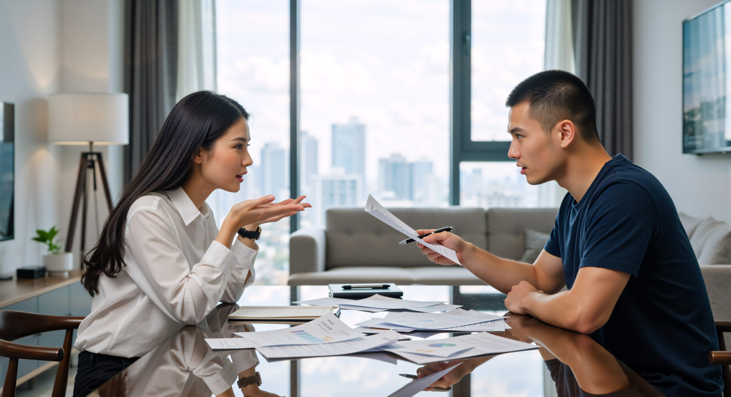 Money Talk between Asian Couple AdobeStock 1846598822